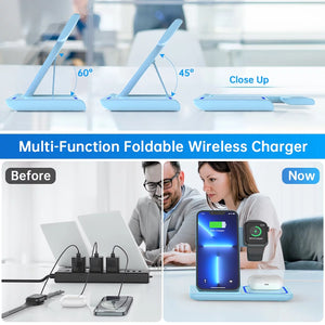 cargador inalambrico para multiples dispositivos